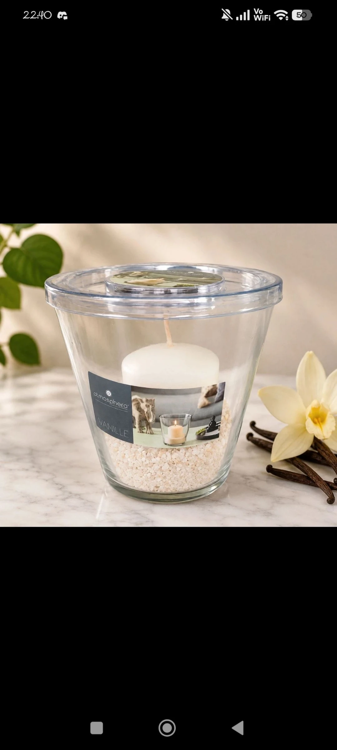 Bougie parfumée Vanille Atmosphera